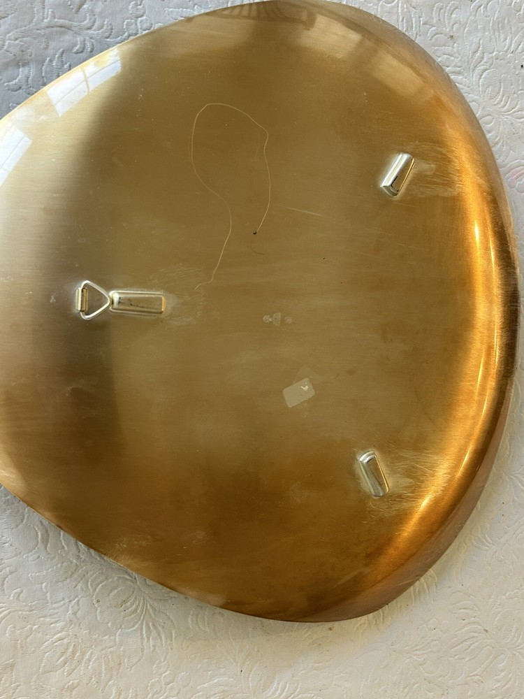 Vintage WMF Ikora Germany Dish Brass Silver Plated MCM Table Or Wall