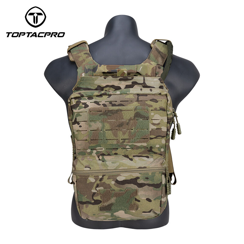 TOPTACPRO Tactical Hydration Backpack 2L MOLLE Water Bag Hydration Pouch Airsoft