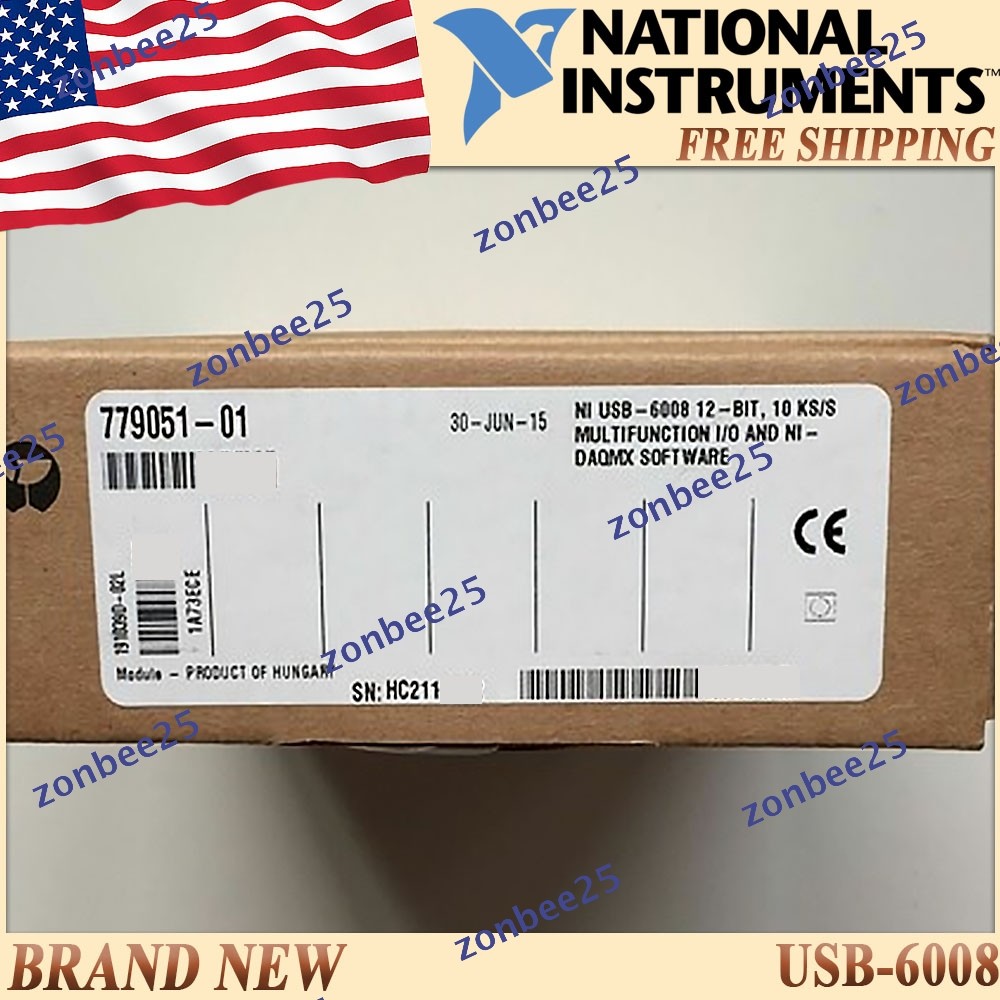 National Instruments USB-6008 Data Acquisition Card NI DAQ Multifunction USstock