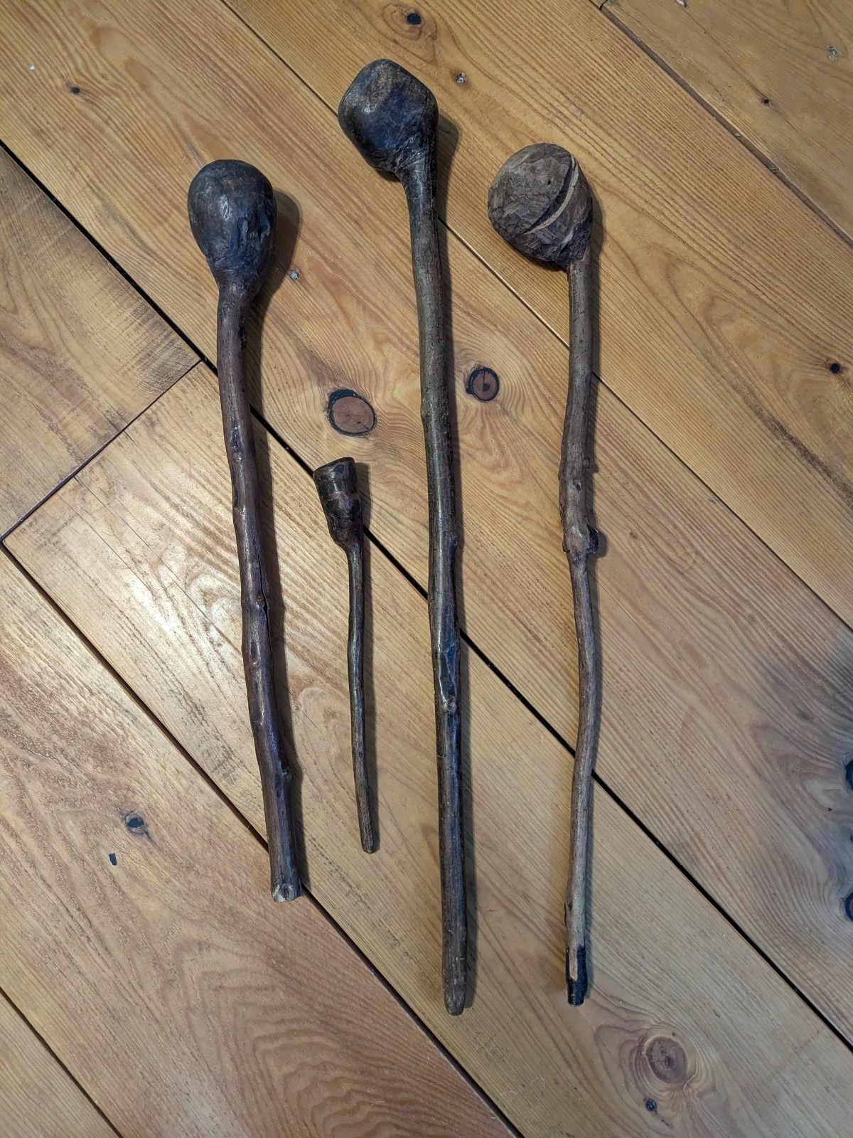 Native American 🔥 Eastern Woodland 🔥War Clubs 💥 Ball Root Burl 🤩 18th 19th C