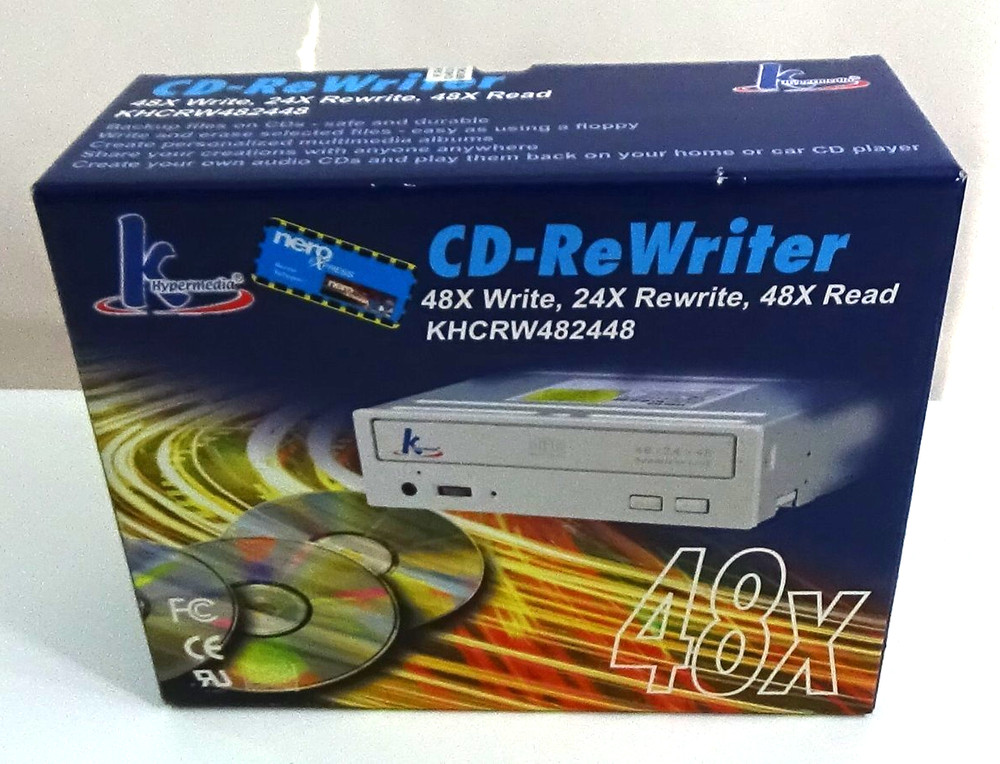 K Hypermedia CD-ReWriter 48x Write, 24X Rewrite, 48X Read #680