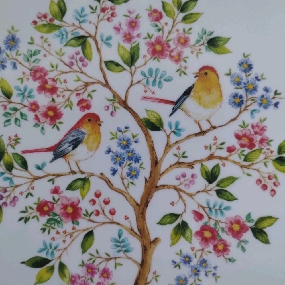 Ashdene Melamine Tray Birds Floral