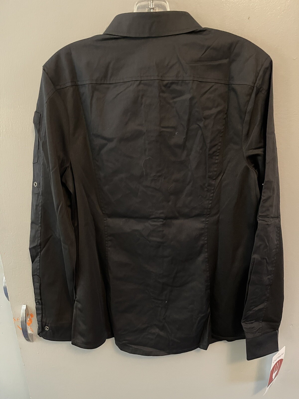 Chef Works SES02W Women's NWT Black Server Dress Shirt Breathable Size Medium