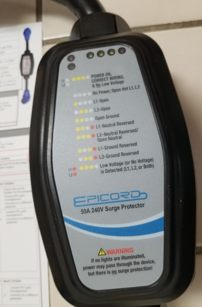 Epicord 50A 240V Voltage Surge Protector