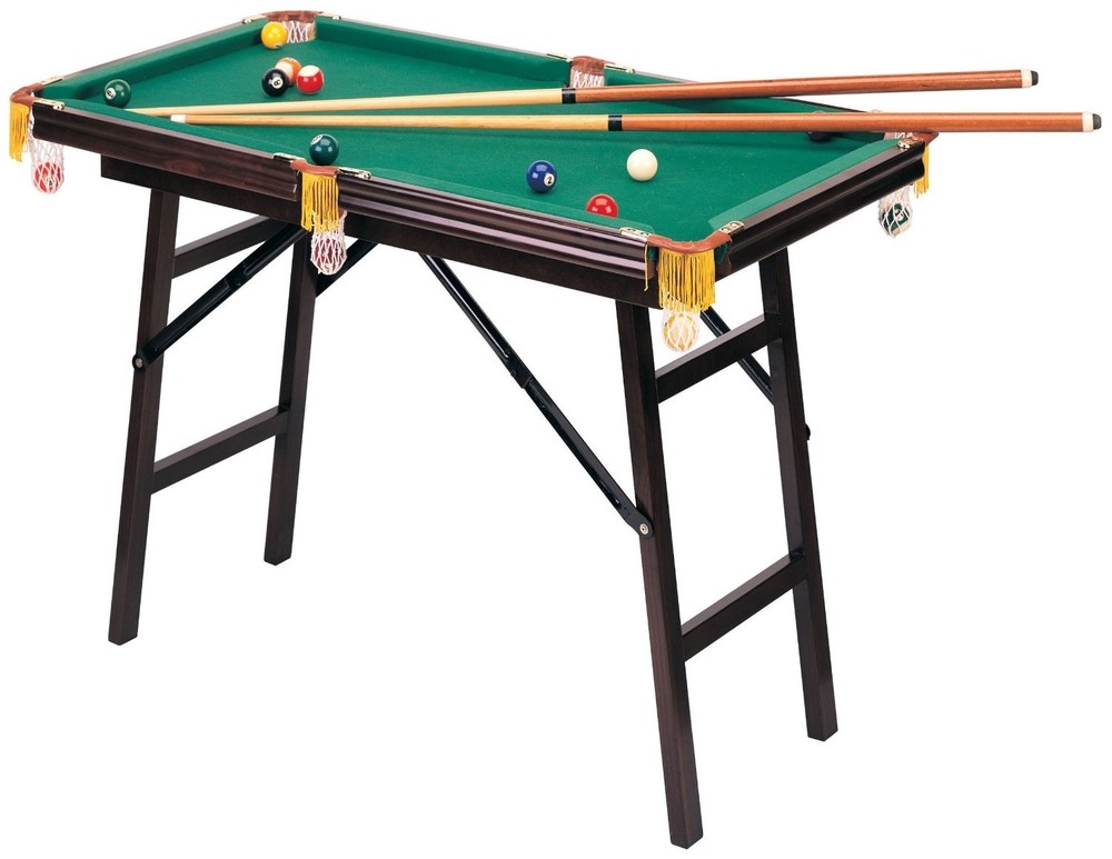 48" Mini Pool Billiard Foldable Game Table Portable With Accessories New