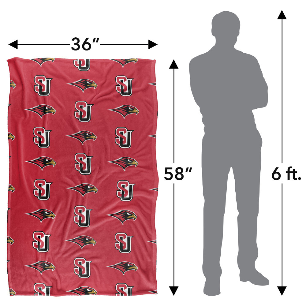 Seattle University Logo Pattern Silky Touch Super Soft Throw Blanket