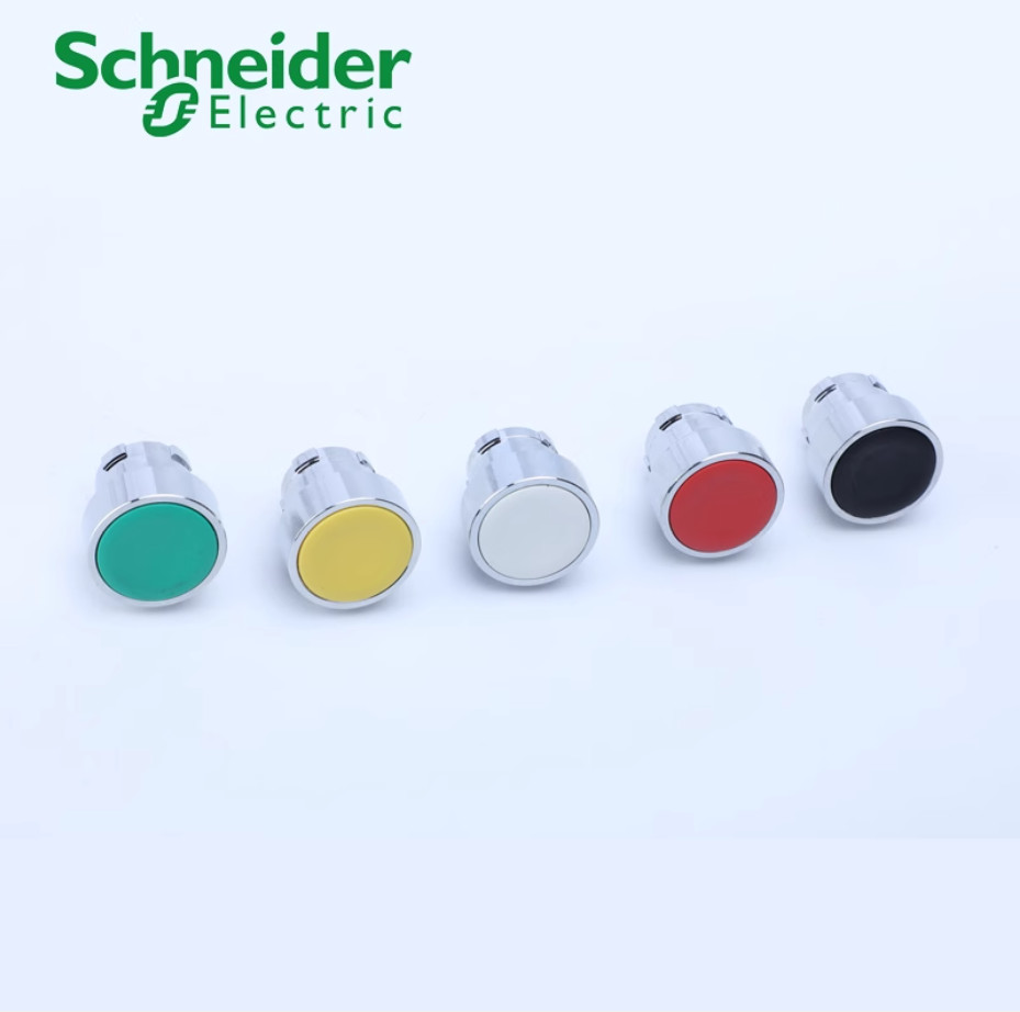 5PC NEW Schneider XB2 Flat head button head ZB2BA2C black #LL