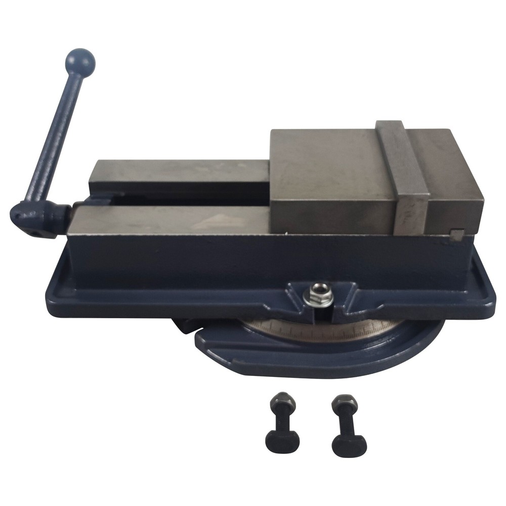 5 inch Bench Clamp Vise Plain Vise Lockdown Vise with Base for Milling Machine