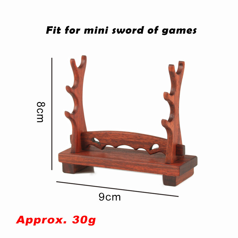 Mini Anime Samurai Sword Wakizashi Katana Holder Stand Bracket Tiny Rack 3 Tier