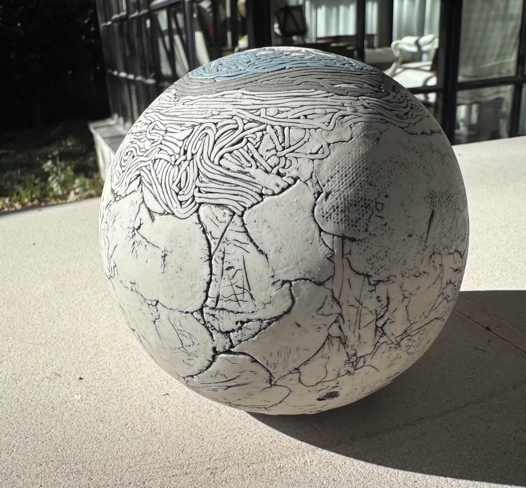 Romilla Batra California Studio POTTERY CERAMIC Original MODERN Art Signed 5”H