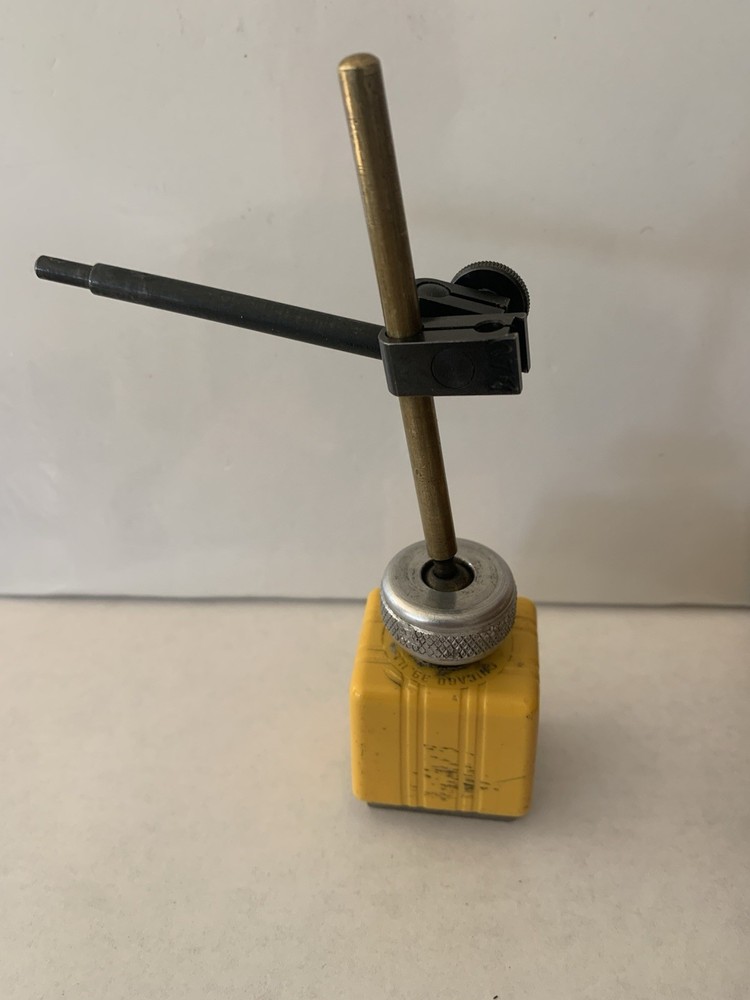 Enco Tiny Titan Base Indicator Mini Magnetic Base With Indicator Arm USA.