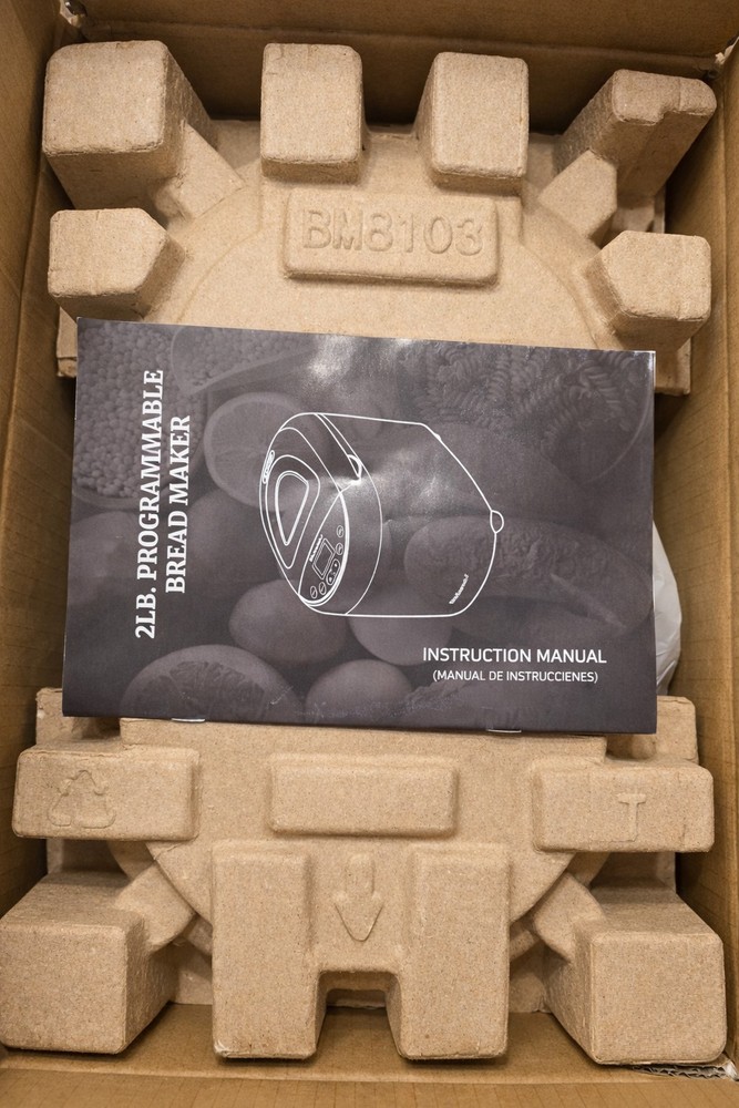 Elite Gourmet EBM8103B Programmable Bread Maker Machine - Black