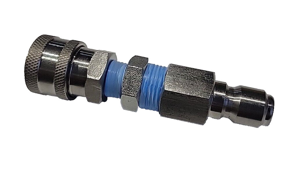 Stainless 3/8 plug x 1/4 Stainless Conversion Coupler  -Pressure Washer Adapter