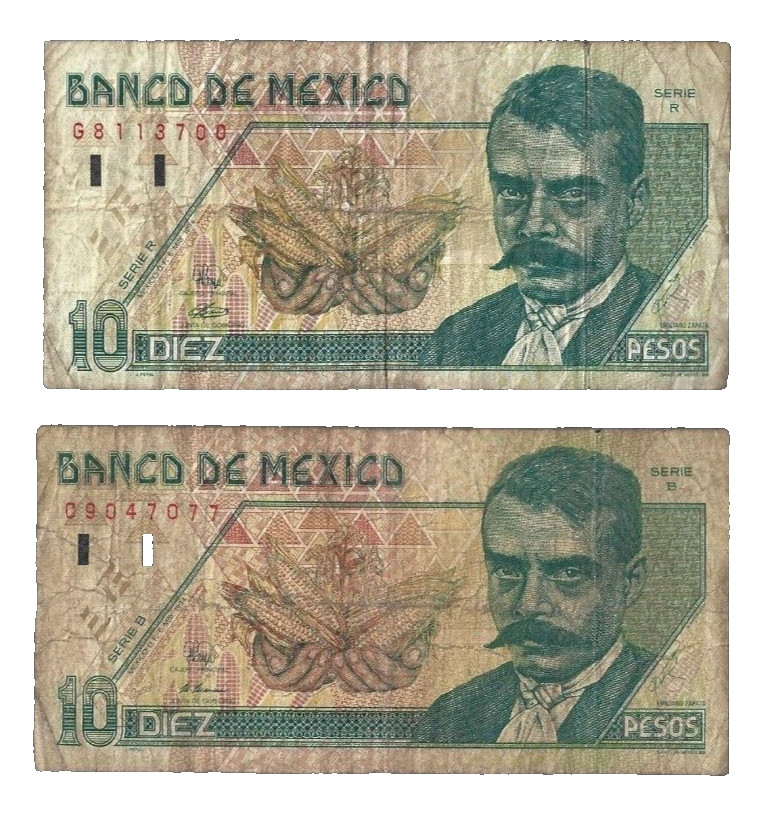 Mexico 💥🎯1994 Banco De Mexico ... 1x 10 pesos ... ONE NOTE 💥 lot #777