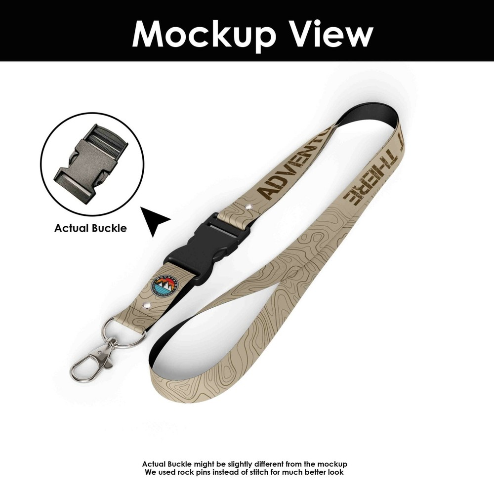 Adventure Topography Lanyard