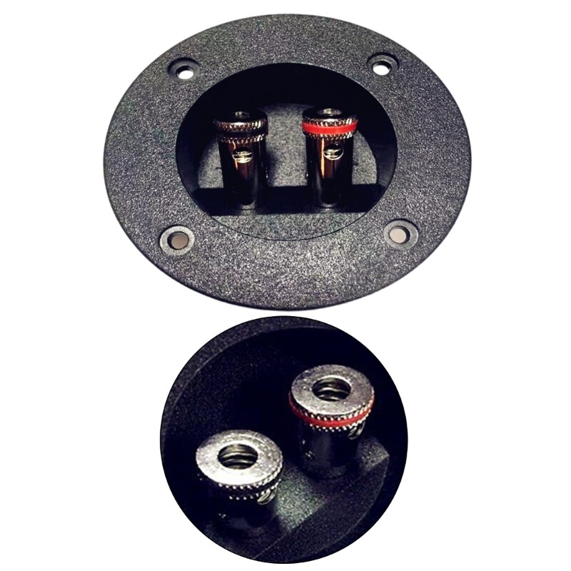 2 Way Speaker Junction Box Speaker Binding Post Cup for Subwoofer Installation