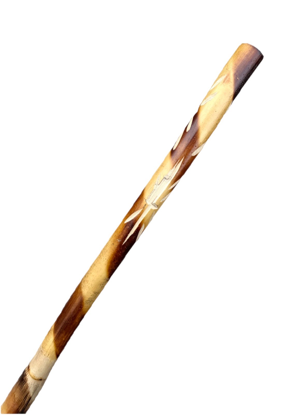 Unused Traditional Martial Arts Weapon Carved Wood Fighting Training Stick Bo 60