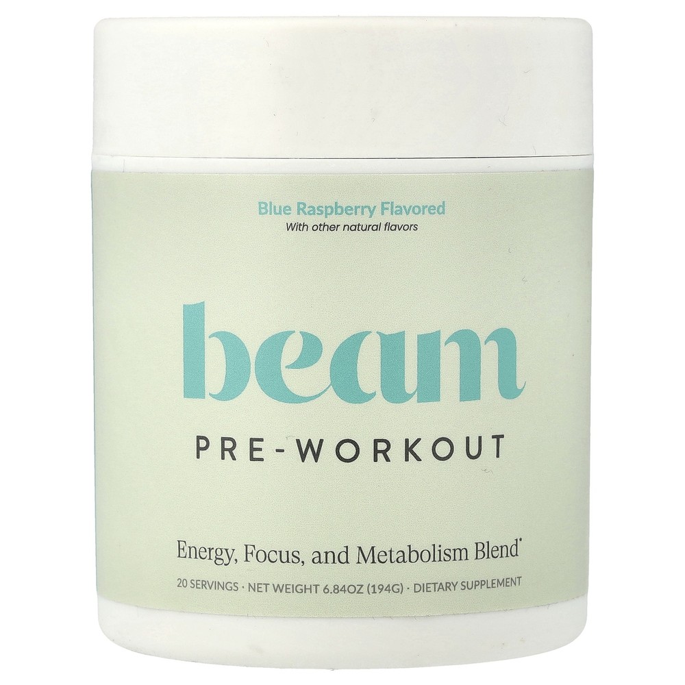 Pre-Workout, Blue Raspberry, 6.84 oz (194 g)