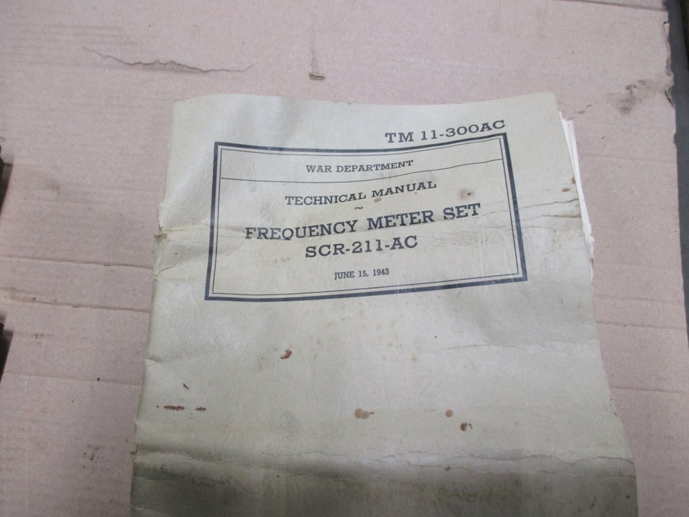 FREQUENCY METER BC - 221 - AC, MILITARY SURPLUS