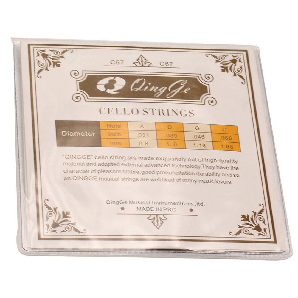 Steel Core Cello Strings 4/4 3/4 set Strings for Student Strings – Sealed Pou...