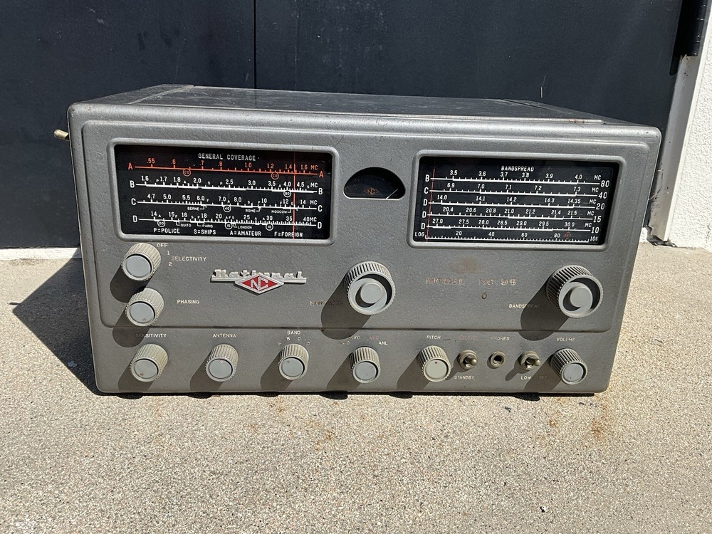 National NC-98 General Coverage Receiver, New Caps, Works!