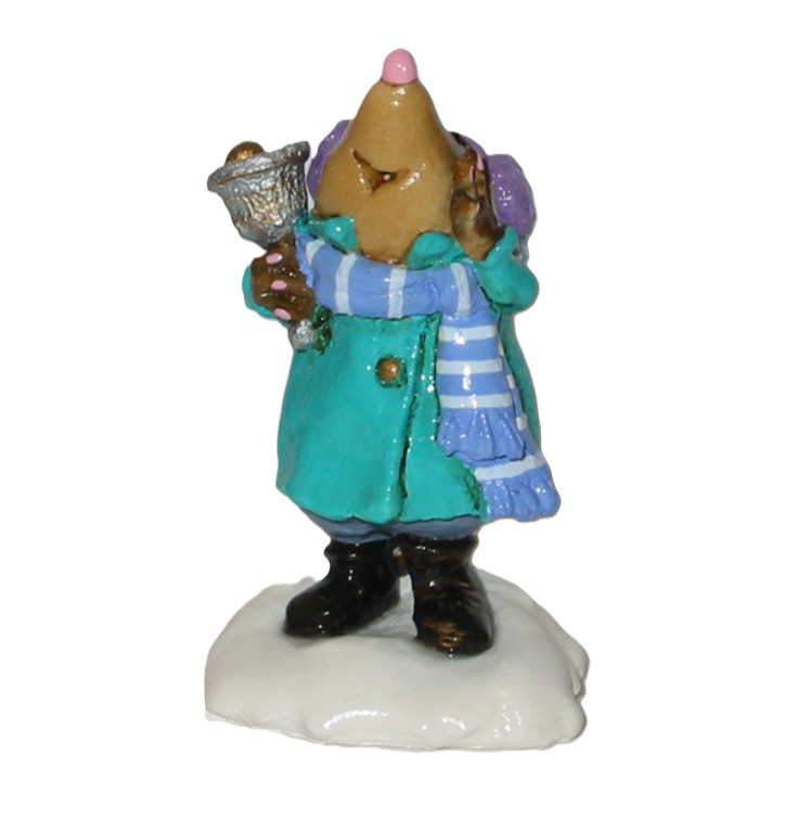 Wee Forest Folk MO-02 Mole Bell Ringer - Teal Coat (Retired)