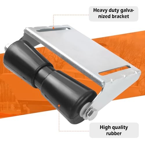 5-Boat Trailer Rollers with Panel Brackets Assembly, Keel Roller 12 Inch