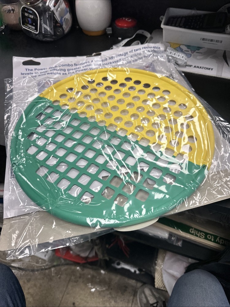 E-4. Powerweb 14in Combo Hand Exerciser Yellow/Green