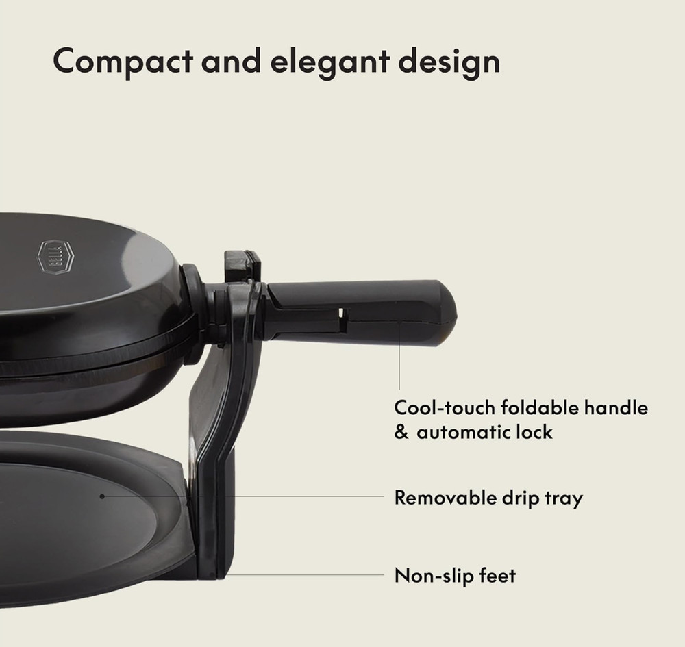 Bella 13991 Rotating Waffle Maker - Black