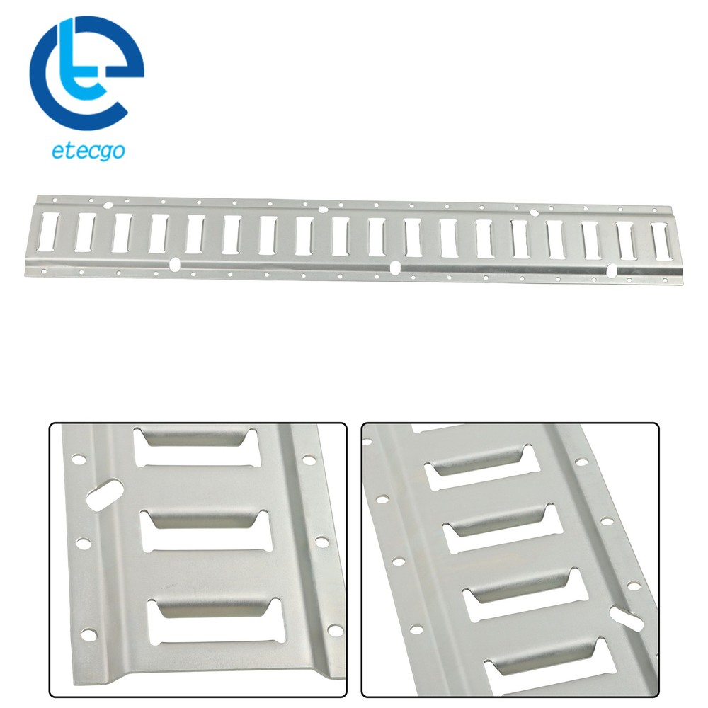 4x 3' Silver E Track Rails Galvanized Steel Construction For Freight Trailers