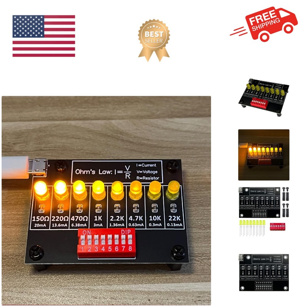 Soldering Practice Kit DIY Practical Electronic Circuit Project Resistor Trai...