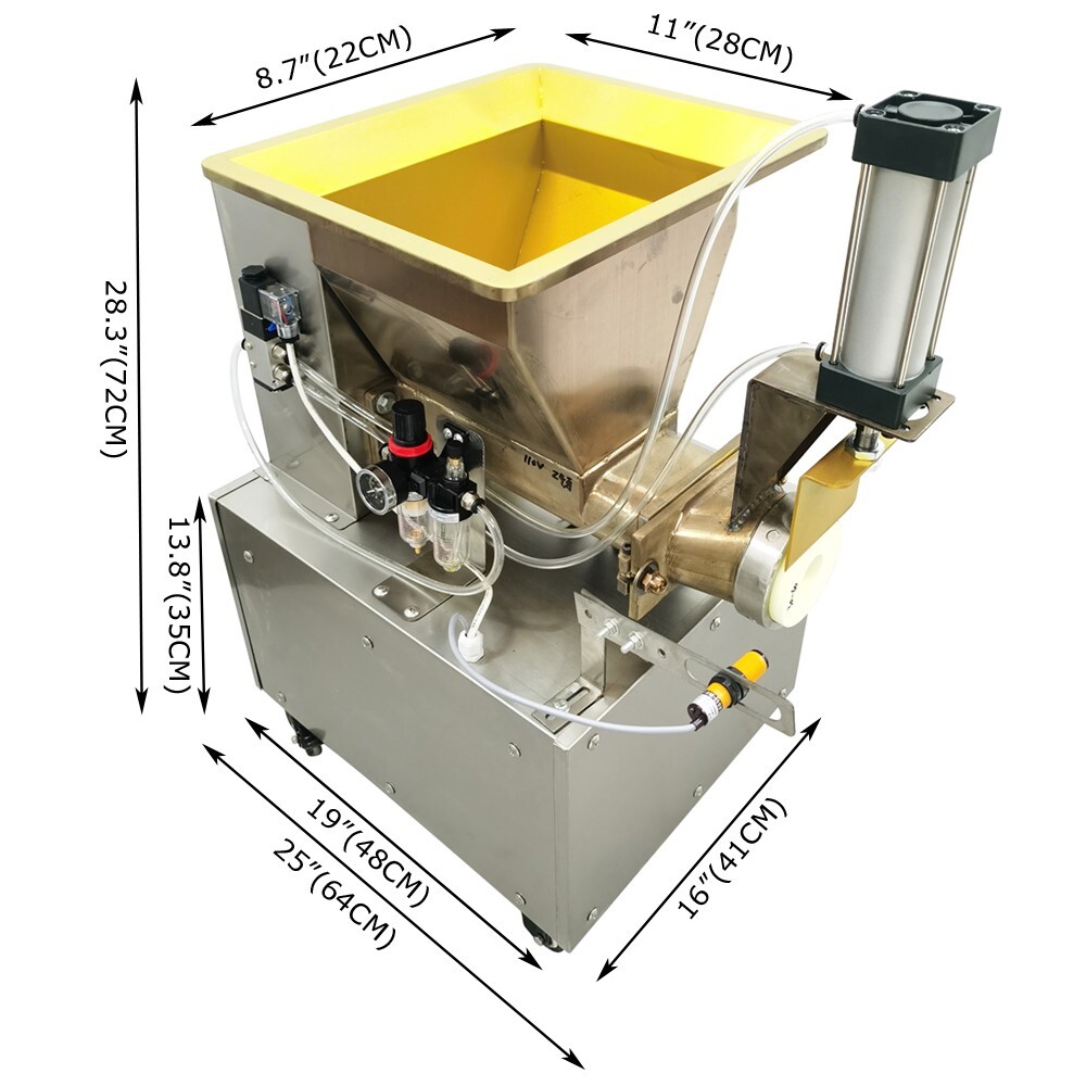 Pneumatic Dough Divider Quantitative Segmentation Bread Machine 0.03oz-17.6oz
