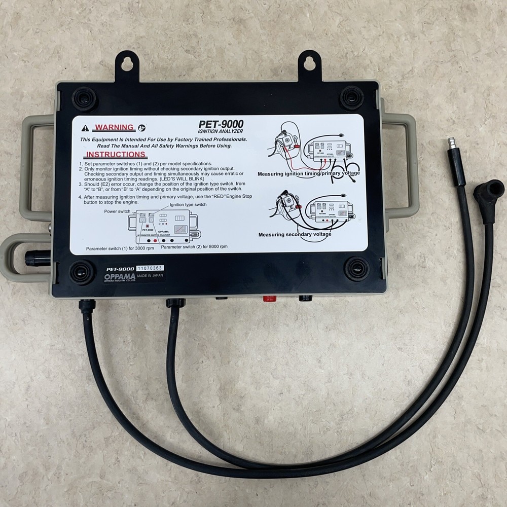 Oppama PET-9000 Integrated Ignition Analyzer ECHO Working