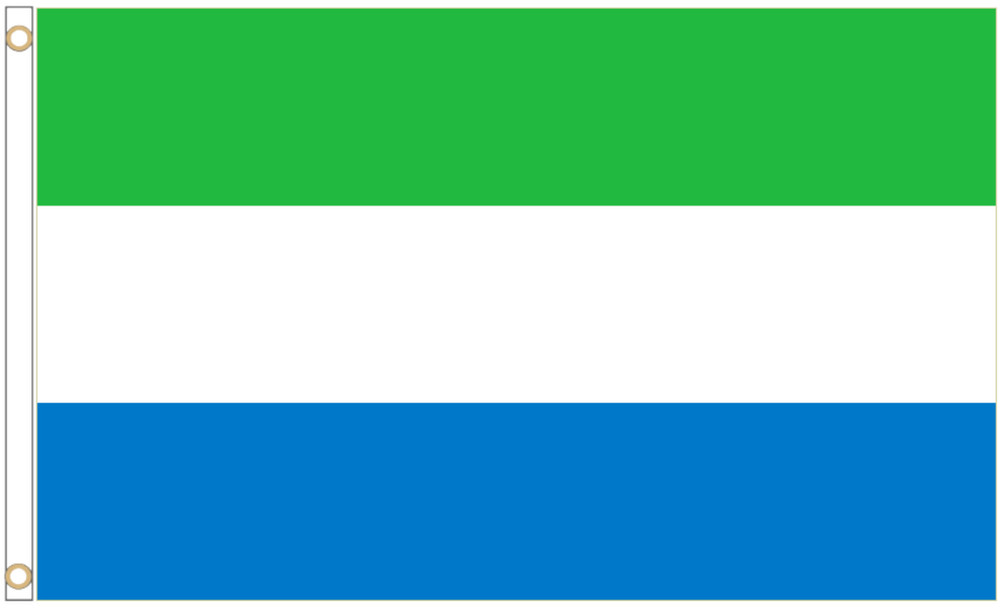 Sierra Leone Polyester Flag - Choice of Sizes