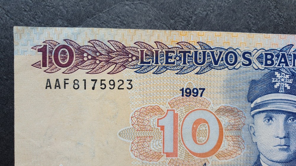 LITHUANIA 10 litu 1997, XF, P59