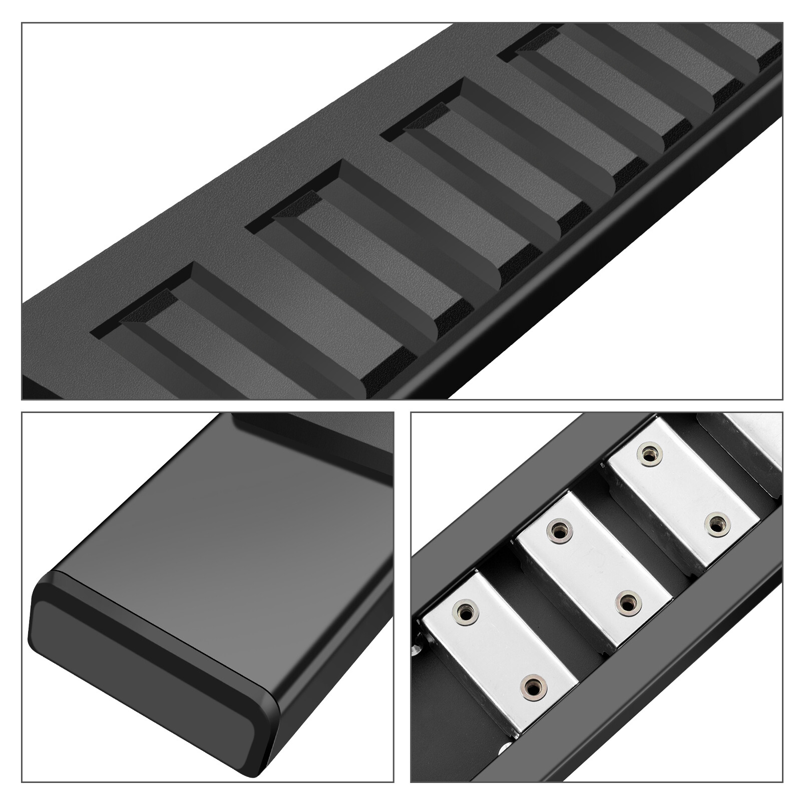 Fit Ford F-150 SuperCrew Cab 6" 2009-2014 Nerf Bar Side Step Running Board Black