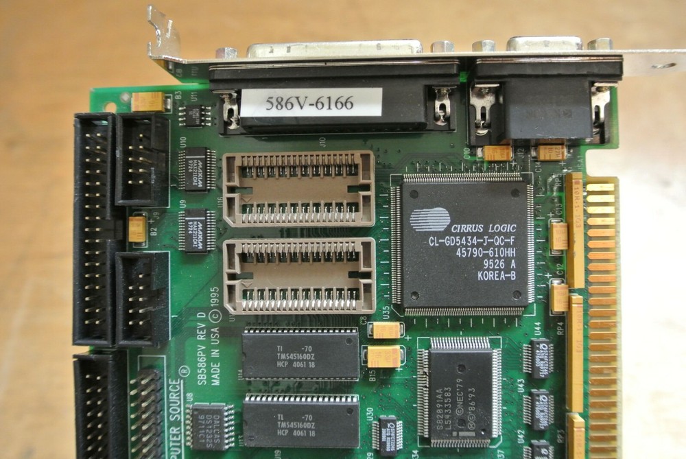 INDUSTRIAL COMPUTER SOURCE SB586PV REV D P166 CPU SINGLE BOARD COMPUTER VGA SCSI
