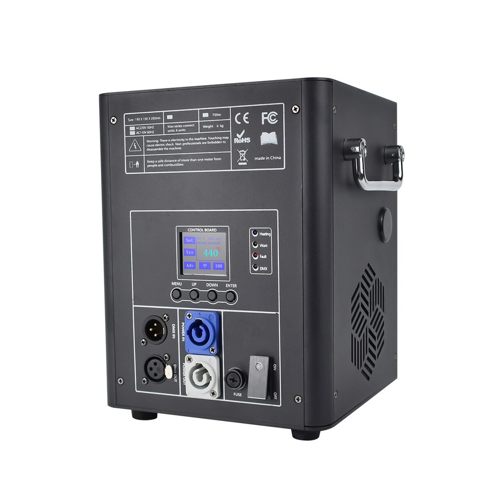 2PCS 750W Large Cold Spark Machine LCD Screen Stage Effect DMX Wedding with CASE