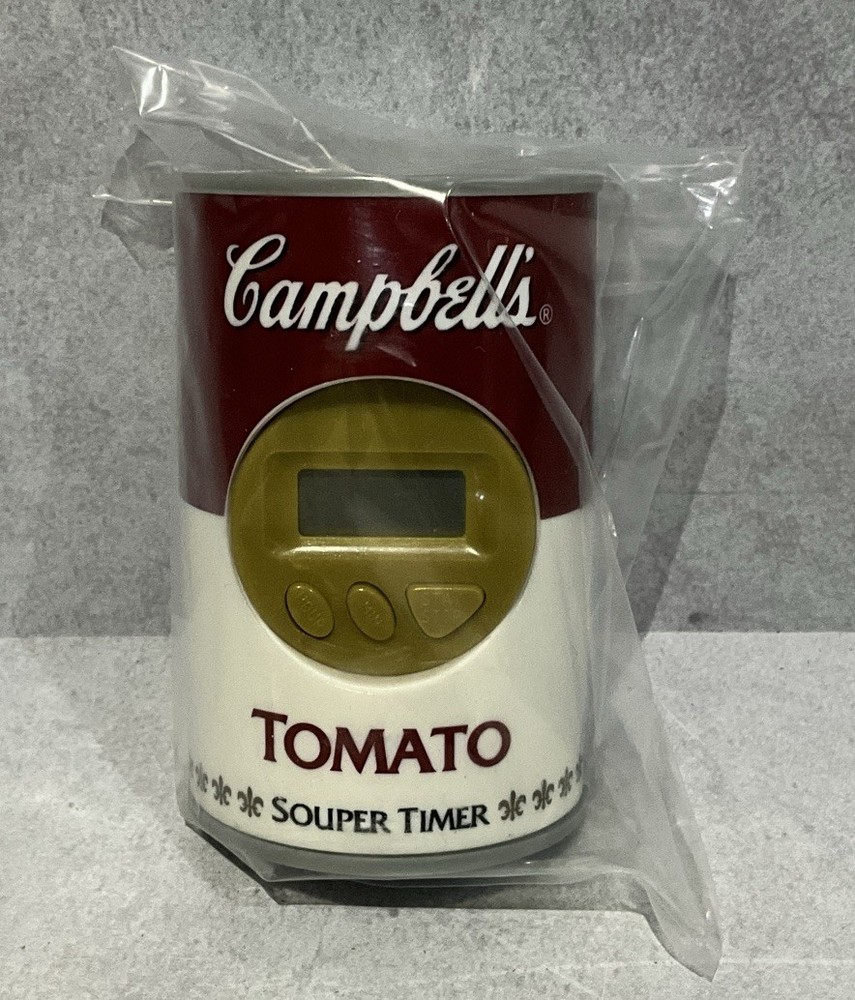 Campbell's Souper Timer Tomato Soup Can Digital Magnetic Kitchen