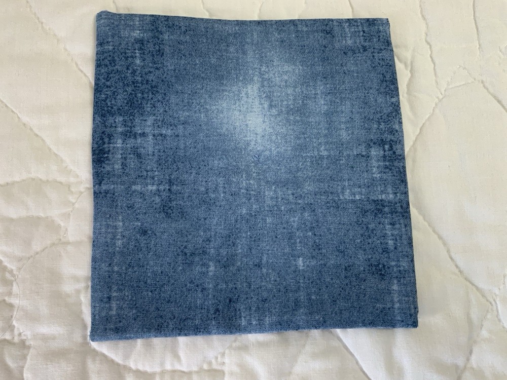 Antique Vintage Table Topper, Patchwork Quilt Top, Four Patch, Red, Blue, Mini