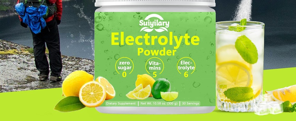 Electrolytes Powder No Sr, Electrolyte Drink Mix, 5 Vitins