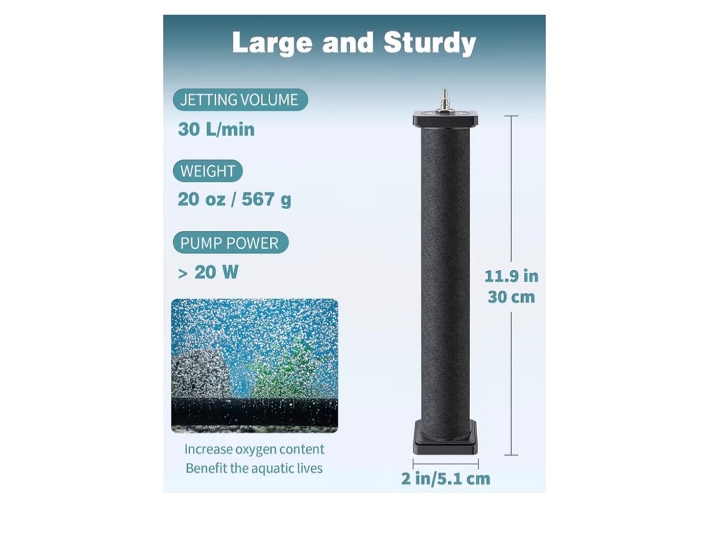 2. Aquarium 12 Inch Air Stone. Bubble Diffusers B4