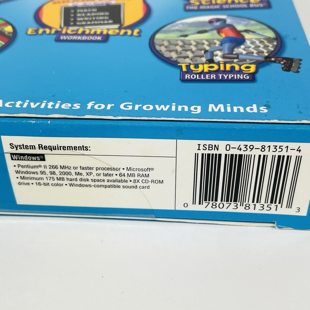 Scholastic Brain Play 1st Grade 3rd edition PC CD-ROM Software Children's Game