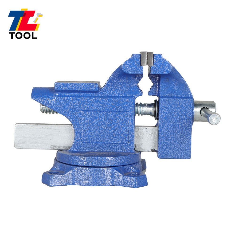 4-1/2" Vice For Workbench with Anvil Swivel Locking Base Table Top Clamp