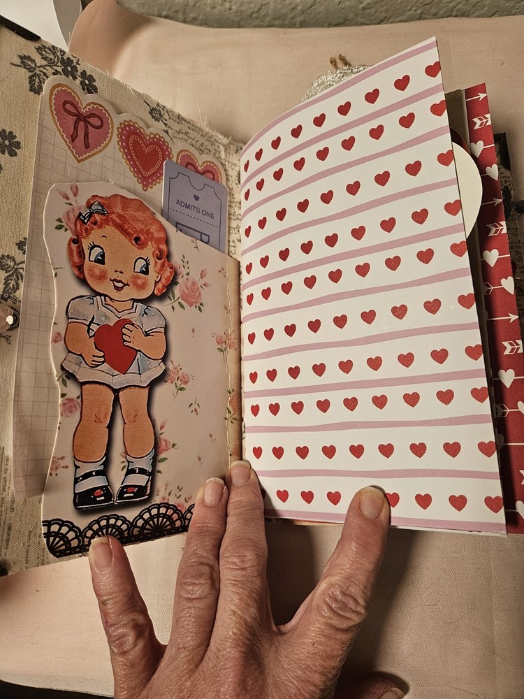 Handmade Valentine's Day Junk Journal/ Memory Keeper