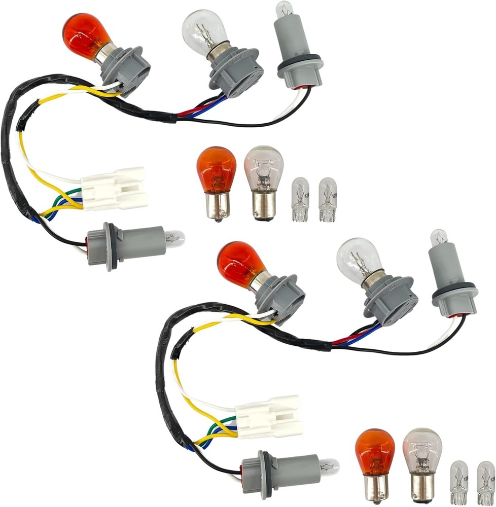 Tail Light Lamp Wiring Harness Socket Holder Bulbs Compatible