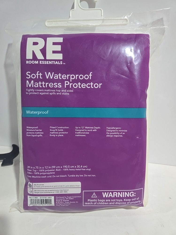 Twin Mattress Protector Waterproof Hypoallergenic Room Essentials