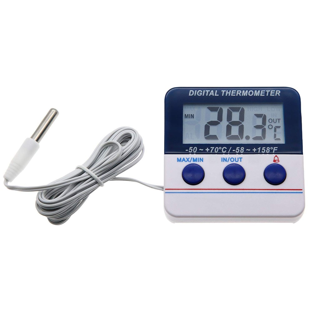 Fridge Thermometer Freezer Digital Refrigerator white