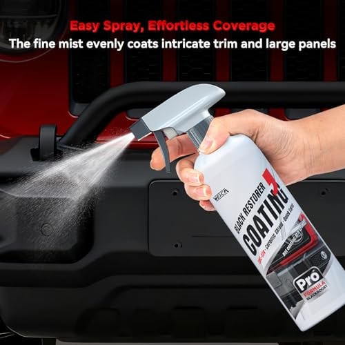 CeramicBlack Trim Coating Spray - Advanced Ceramic Protection for Plastic,