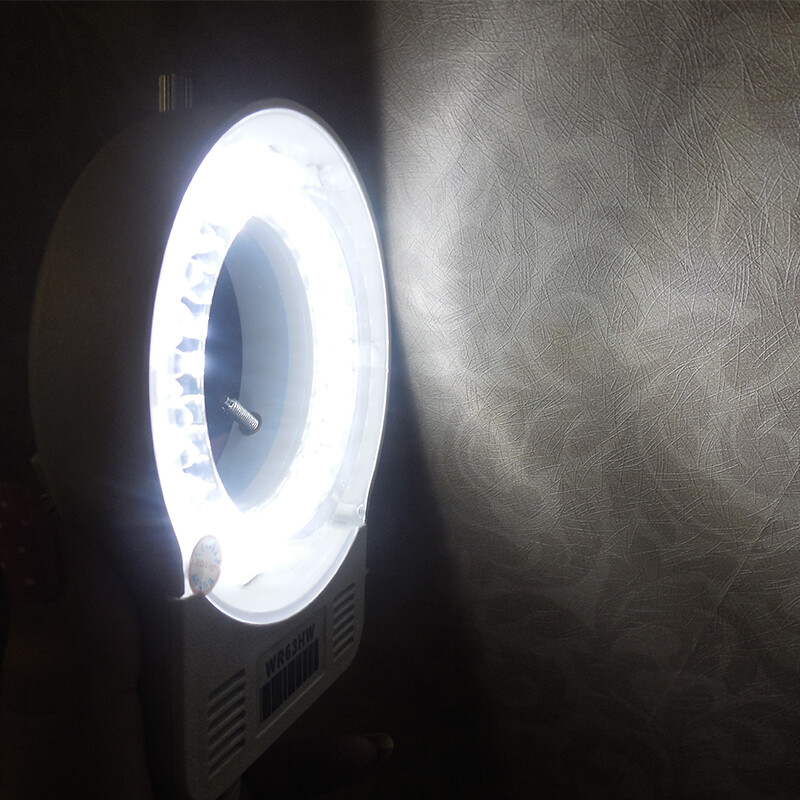 56 LED Microscope Ring Light Illuminator with Dimmer for Stereo Microscope